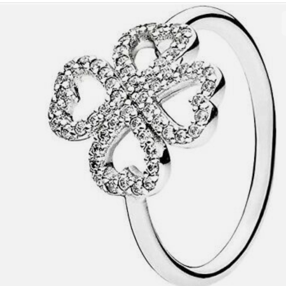 LIKE NEW Pandora Petals of Love Ring For Sale (Sterling Silver)